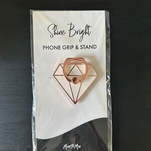 Diamond glitter phone grip and holder